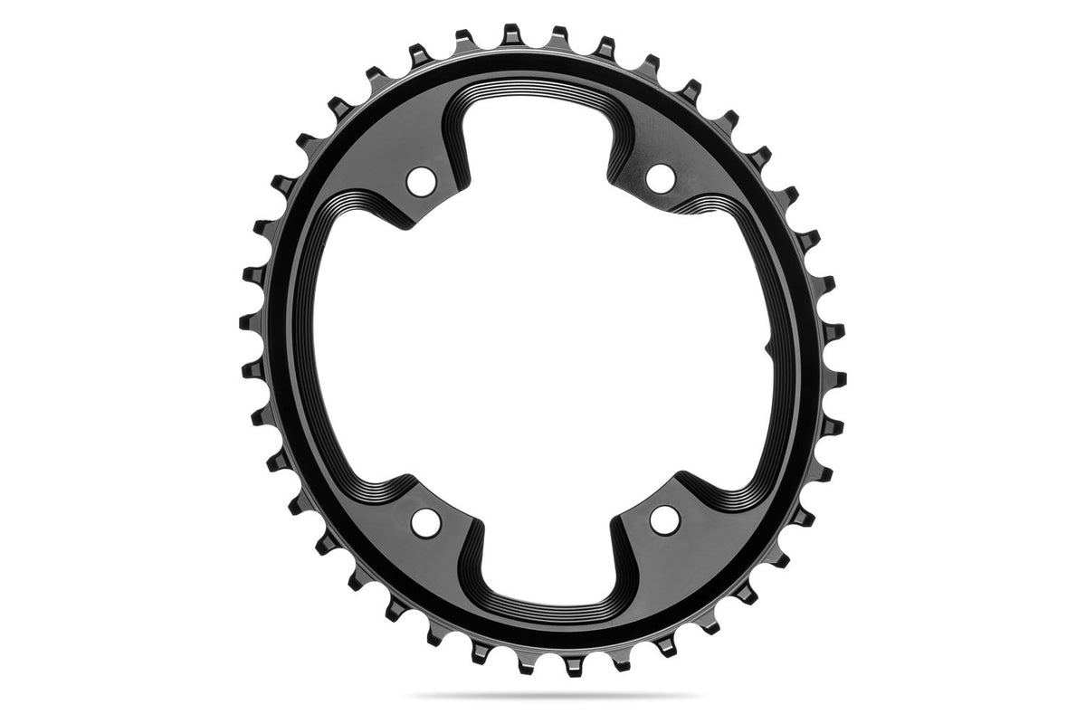absoluteBLACK Oval Premium Shimano CX R9100/9000/8000/6800 1X 110BCD 4 Hole Narrow Wide Chainring