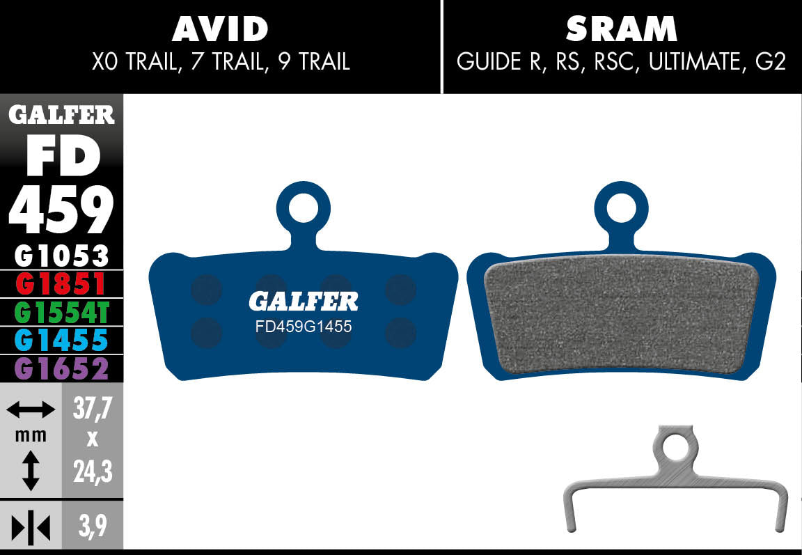 Galfer FD459 Disc Brake Pads - SRAM Guide / Avid Trail