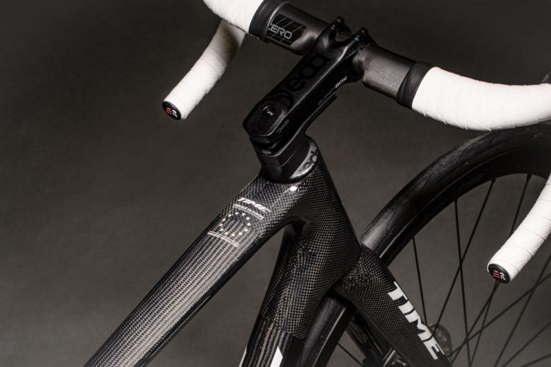 TIME Alpe D'Huez Disc Road Frameset Gloss V21 Carbon/White