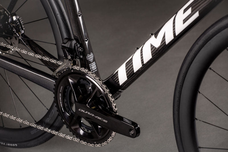 TIME Alpe D'Huez Disc Road Frameset Gloss V21 Carbon/White