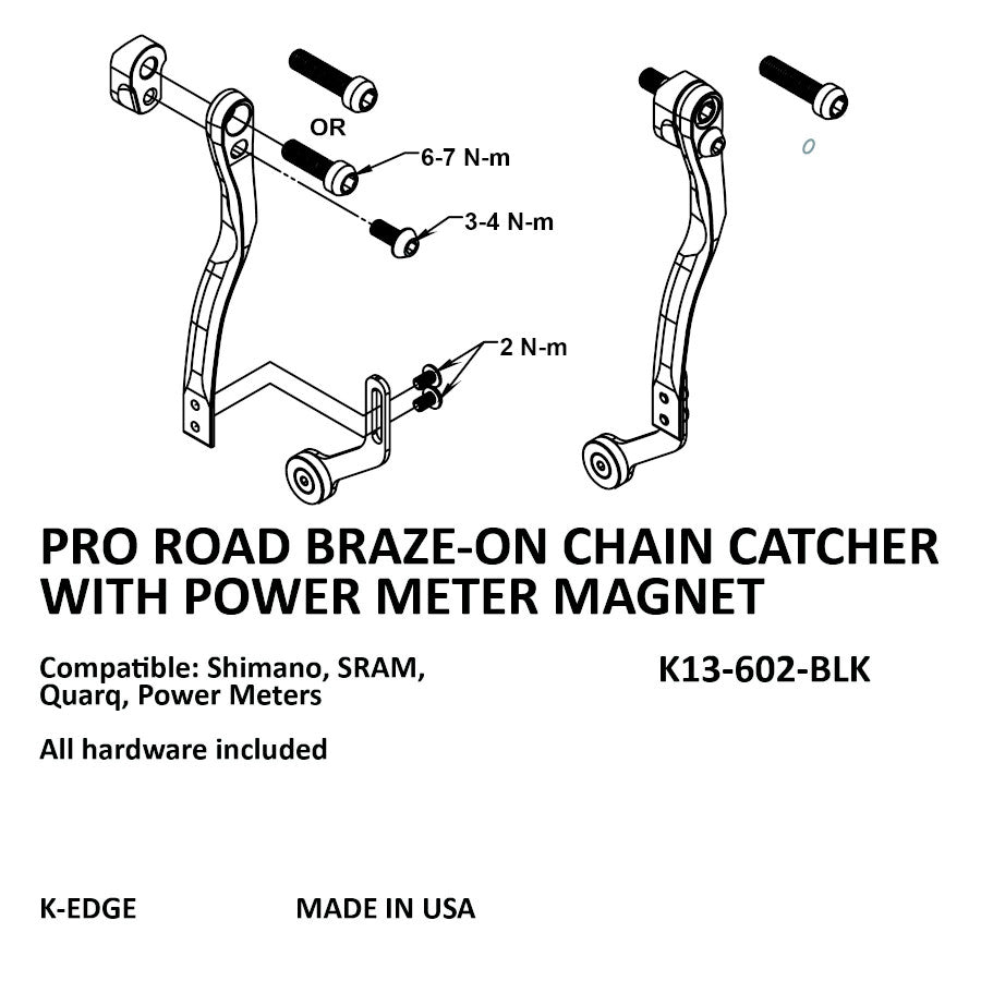 K-Edge PRO Chain Catcher with Power Meter Magnet