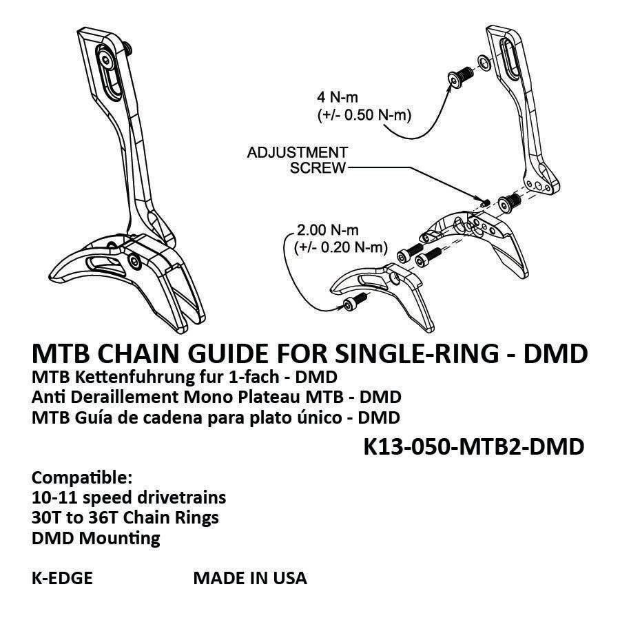 K-Edge MTB Single-Ring Chain Guide - DMD