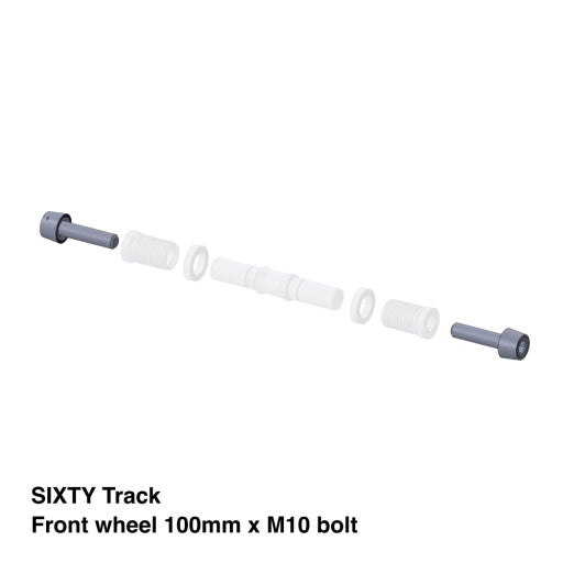 Black Inc Sixty Track Front Wheel 100MM X M10 Bolt