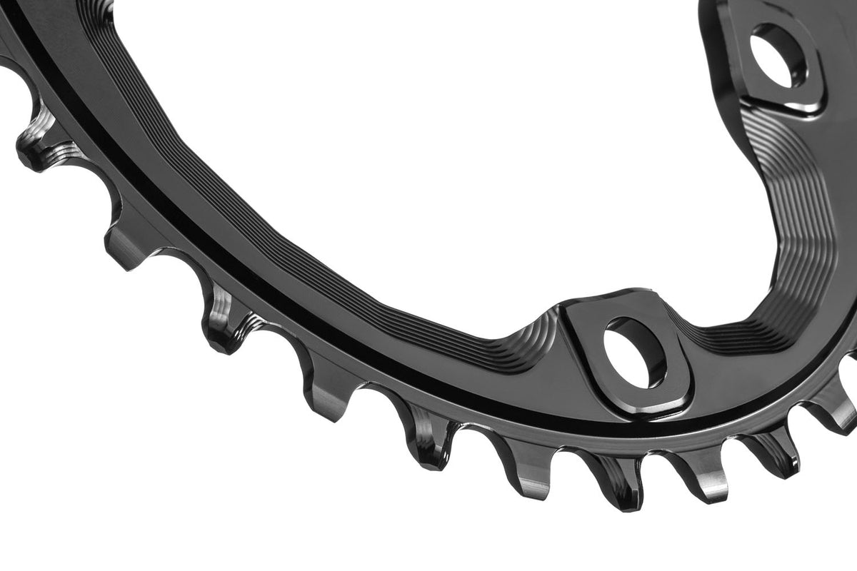 absoluteBLACK Oval Premium Shimano XT M8000/MT700 Asymmetrical Narrow Wide Chainring for HG+ 12spd