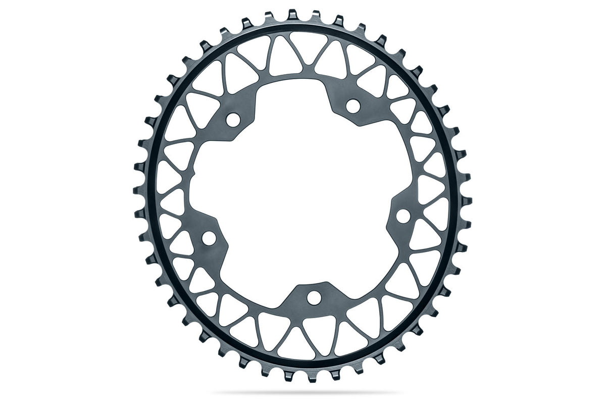 absoluteBLACK Oval Premium Shimano Gravel 1X 110BCD 5 Hole Narrow Wide Chainring