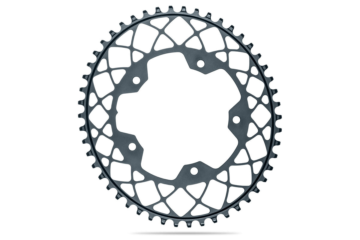 absoluteBLACK Oval Premium Shimano Gravel 1X 110BCD 5 Hole Narrow Wide Chainring