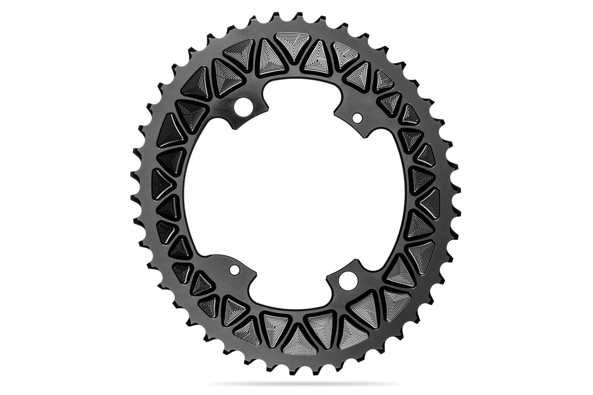 absoluteBLACK Oval Premium Shimano R9100/9000/8000/6800 110BCD 4 Hole 2X Sub Compact Chainring