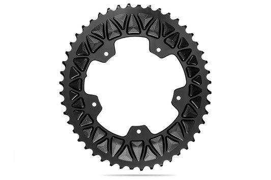 absoluteBLACK Oval Premium Shimano 110BCD 5 Hole 2X Sub Compact Chainring