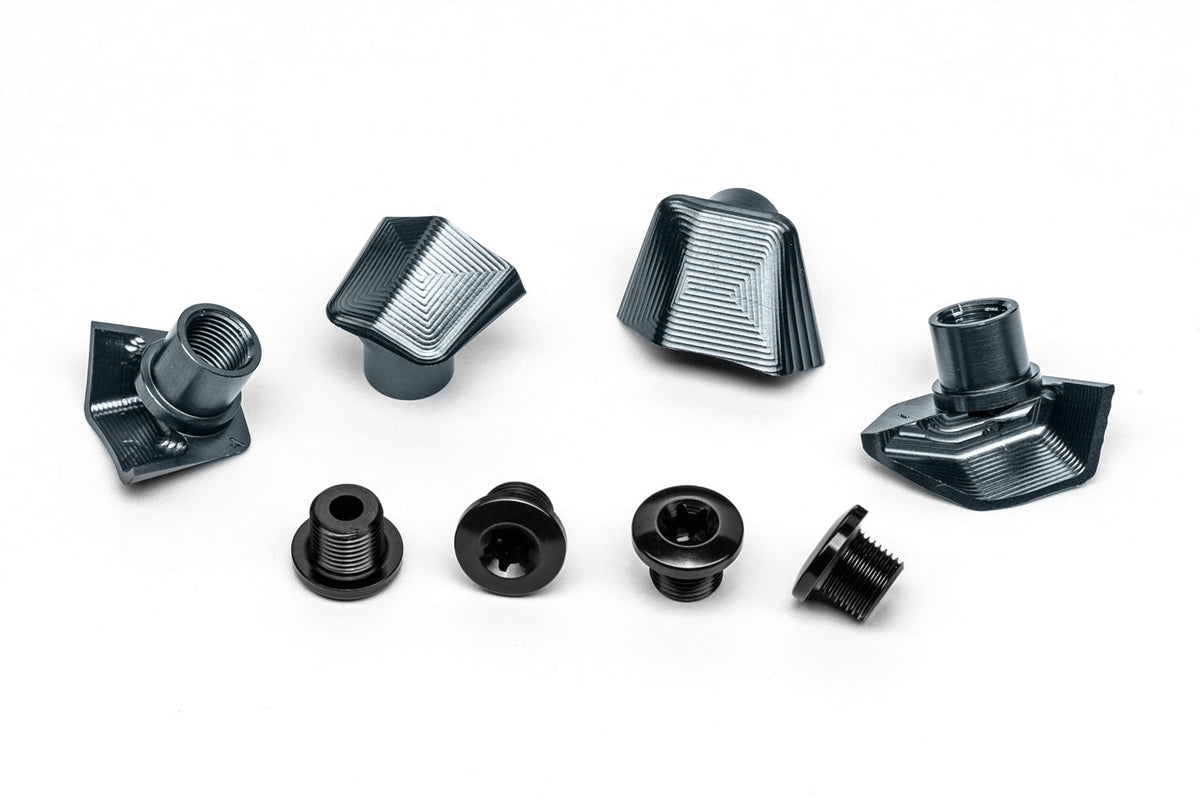 absoluteBLACK Shimano Crankset Bolt Covers + Bolts