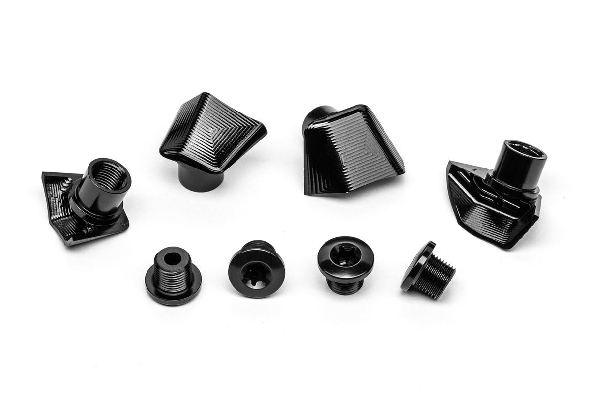 absoluteBLACK Shimano Crankset Bolt Covers + Bolts