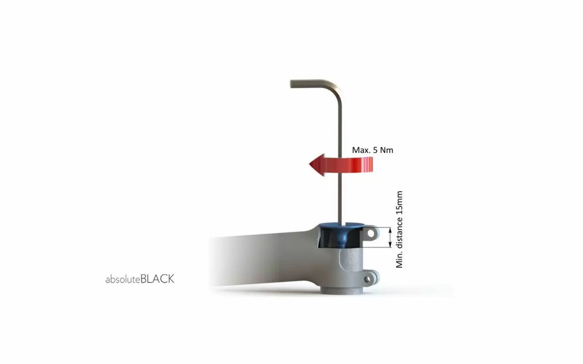 absoluteBLACK Integrated Top Cap & Bolt