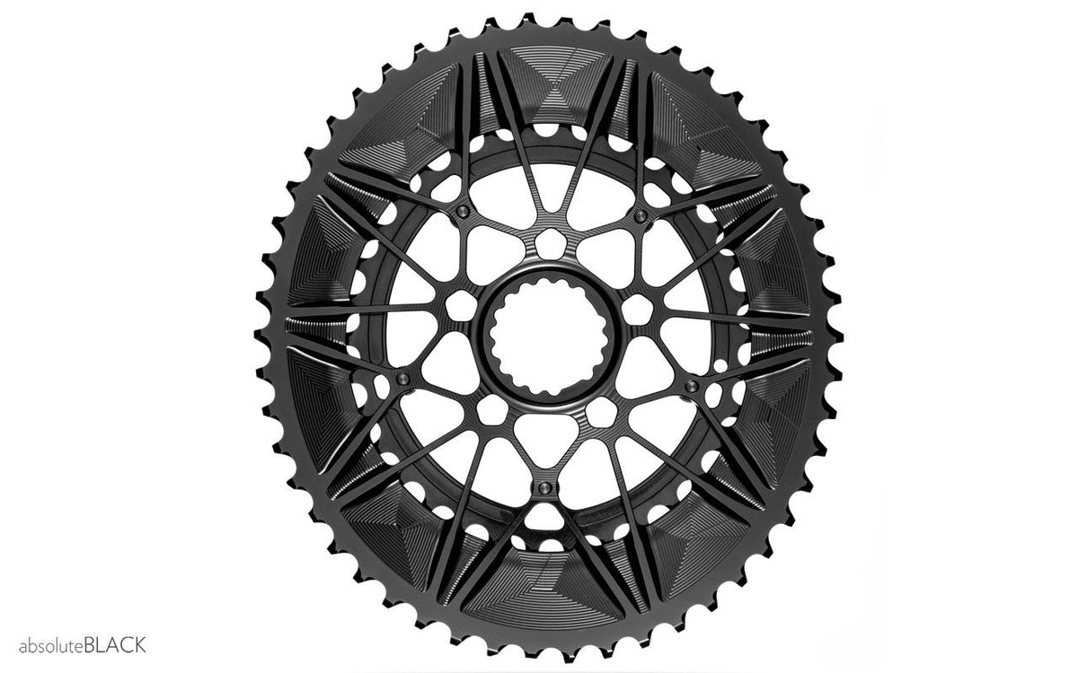 absoluteBLACK Oval Premium 2X for Cannondale Road Spidering - 50/34T