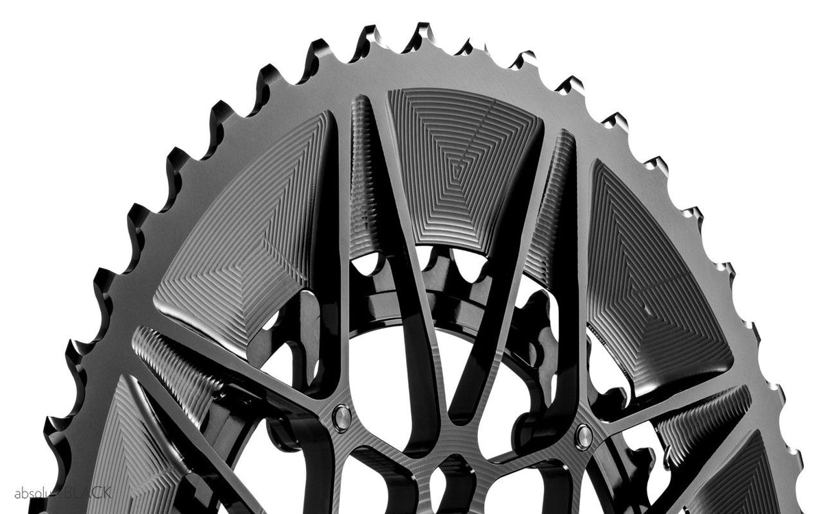 absoluteBLACK Oval Premium 2X for Cannondale Road Spidering - 50/34T