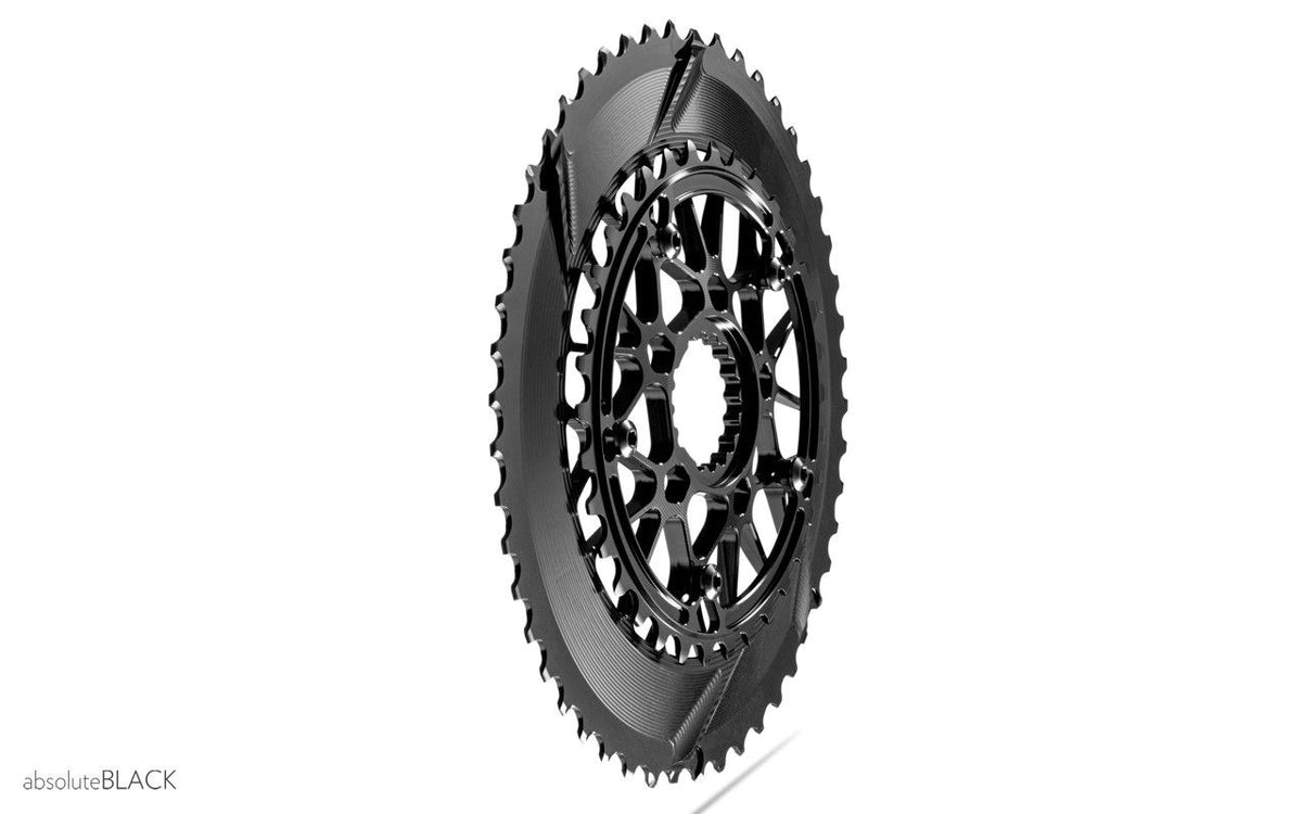 absoluteBLACK Oval Premium 2X for Cannondale Road Spidering - 50/34T