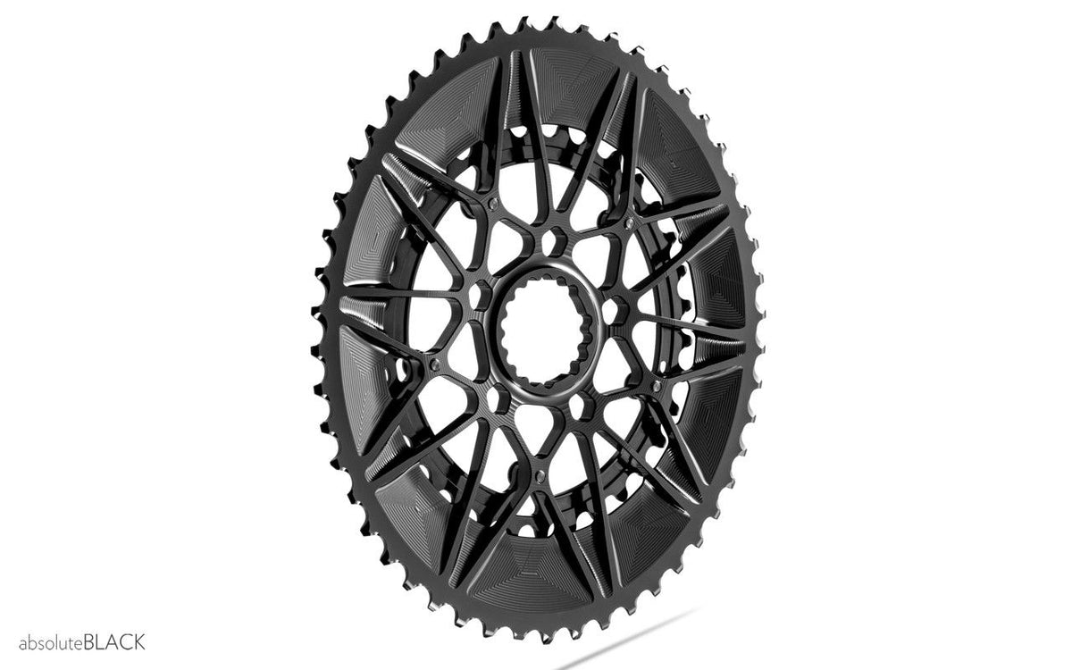 absoluteBLACK Oval Premium 2X for Cannondale Road Spidering - 50/34T