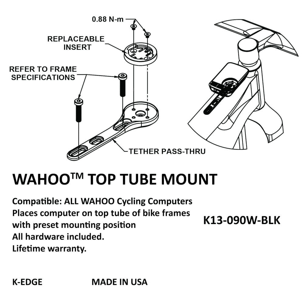 K-Edge Top Tube Mount
