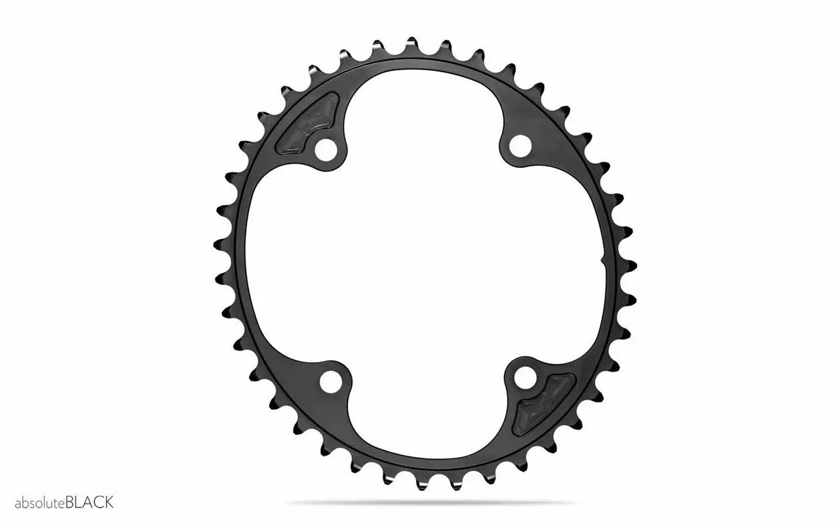 absoluteBLACK Oval Premium Campagnolo 4 Bolt CR - 11 & 12 Compatible - 39T