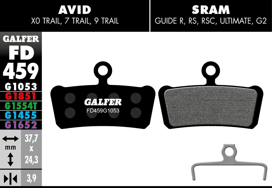 Galfer FD459 Disc Brake Pads - SRAM Guide / Avid Trail