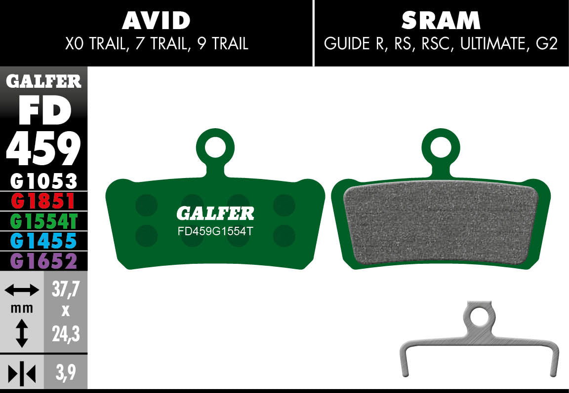 Galfer FD459 Disc Brake Pads - SRAM Guide / Avid Trail
