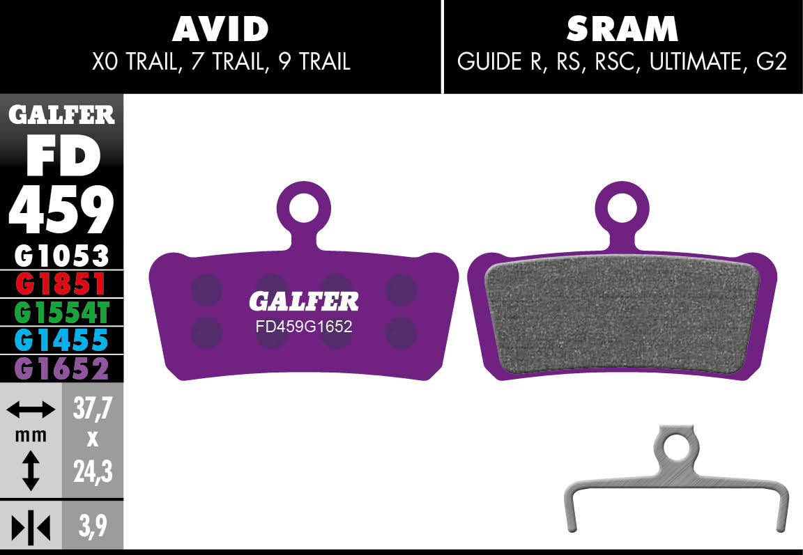 Galfer FD459 Disc Brake Pads - SRAM Guide / Avid Trail