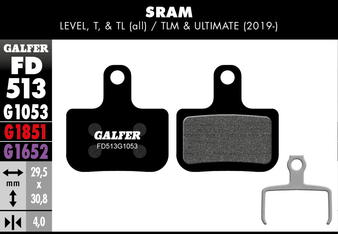 Galfer FD513 Disc Brake Pads - SRAM Level / Force AXS (2019+)