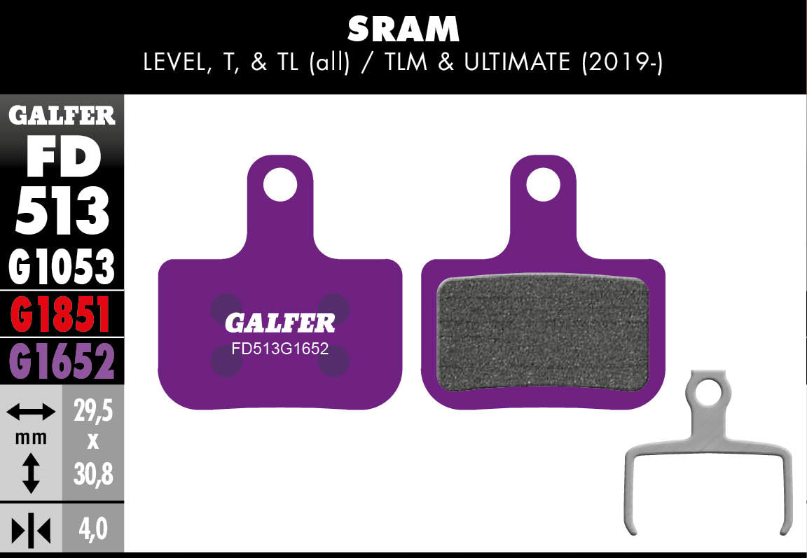 Galfer FD513 Disc Brake Pads - SRAM Level / Force AXS (2019+)