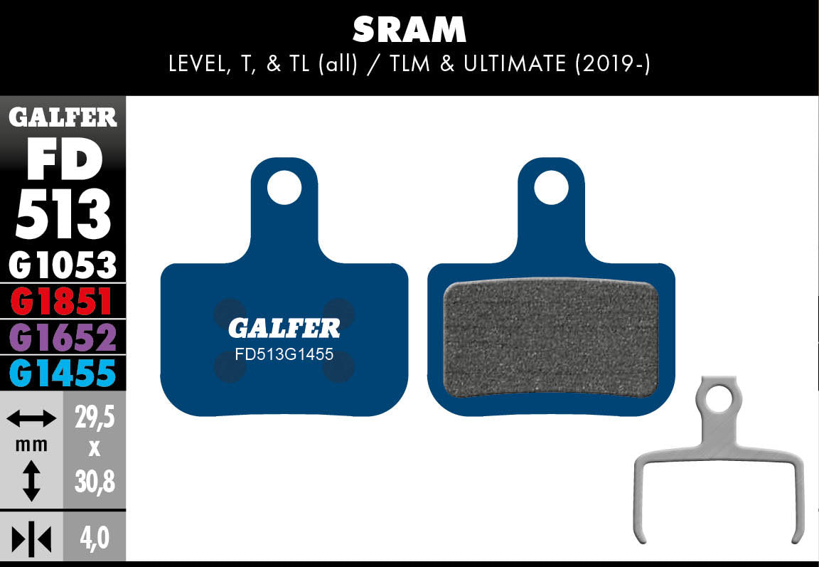 Galfer FD513 Disc Brake Pads - SRAM Level / Force AXS (2019+)