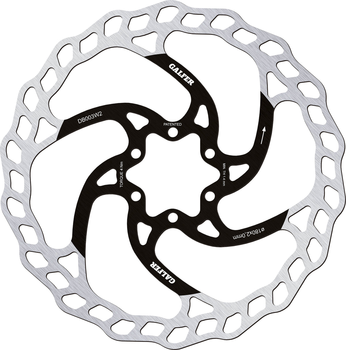 Galfer Disc Wave 6-Bolt Rotor 2.0mm