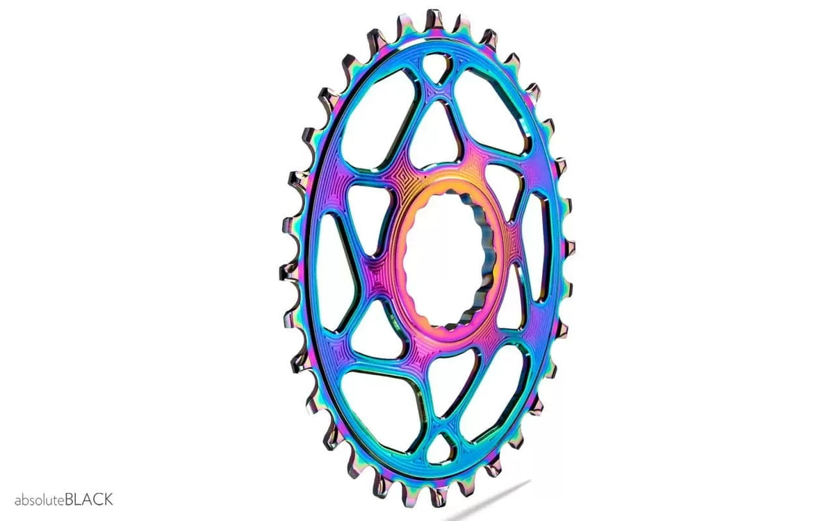 absoluteBLACK Oval Premium Race Face Cinch DM Boost (148) Narrow Wide Chainring - 3mm Offset - PVD Coating