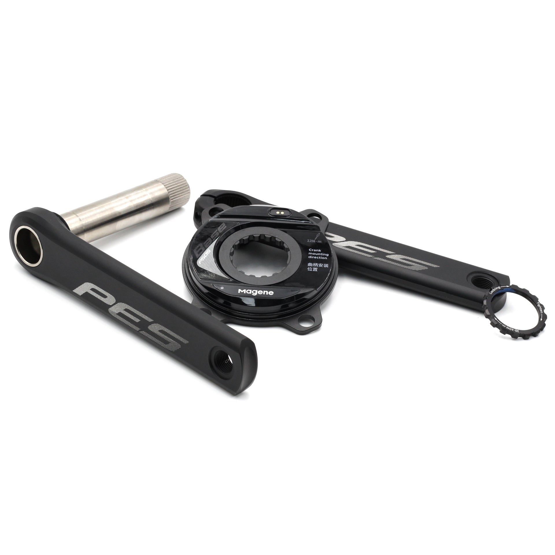 Capteur De Puissance Magene PES P515 Pour Vélo - Pédalier 110BCD, Axe 24mm, Mesure Puissance/Cadence/Équilibre