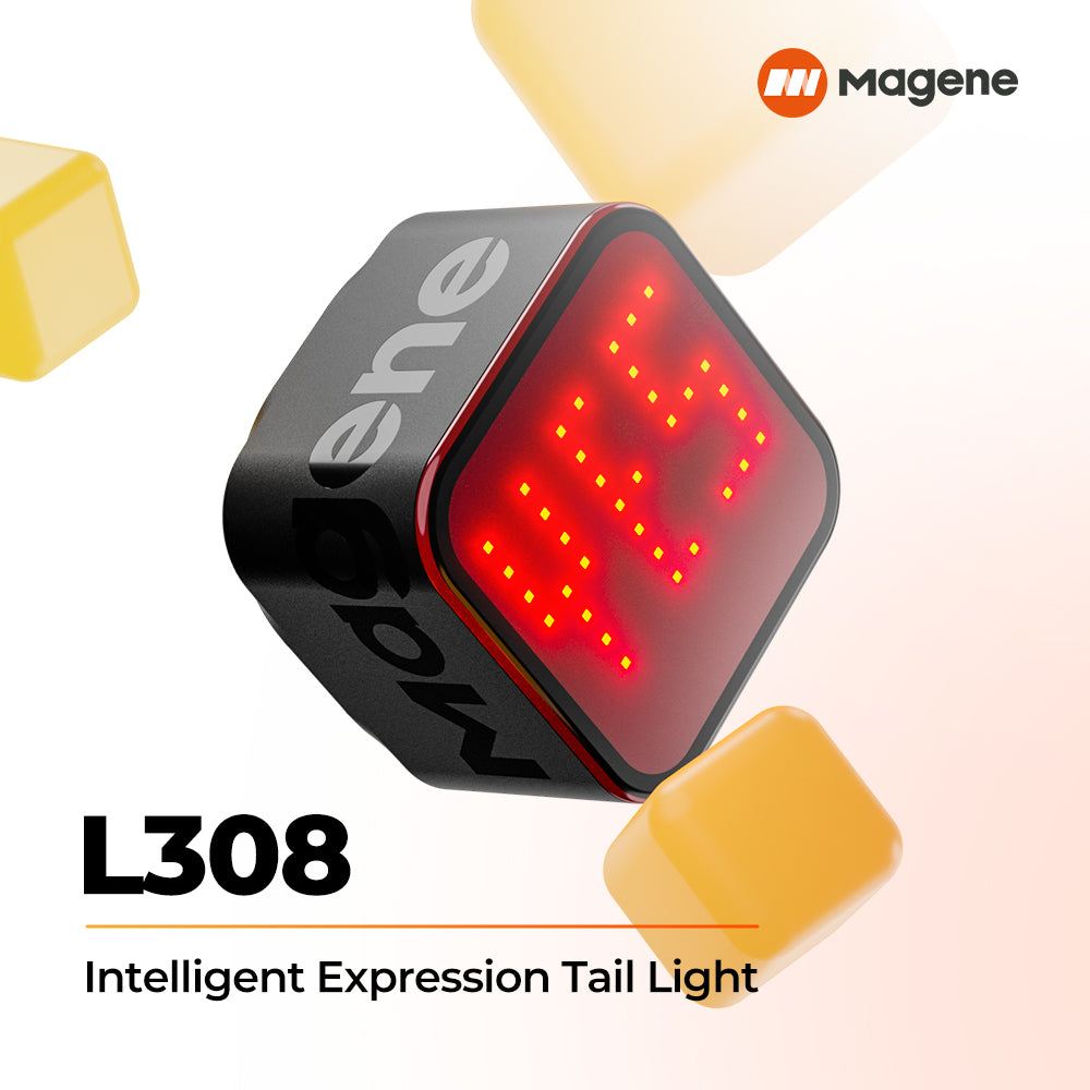 Magene L308 Intelligent Expression Tail Light (inc. Seat Post Mount)