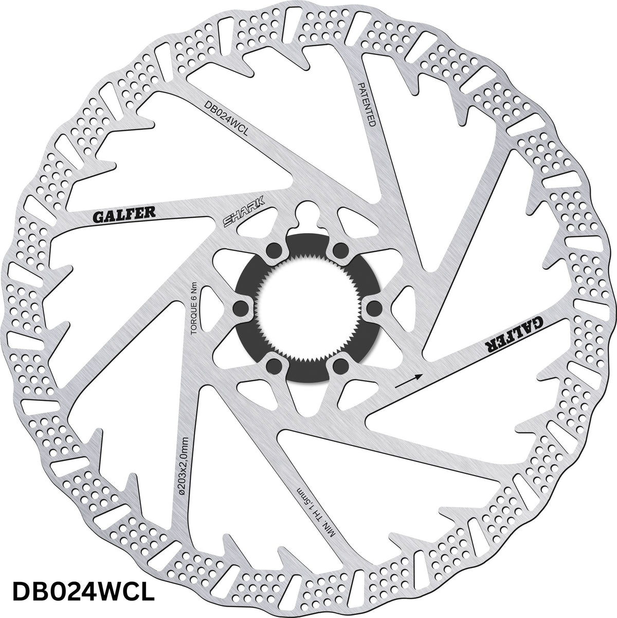 Galfer Disc Shark Centre Lock Rotor 2.0mm