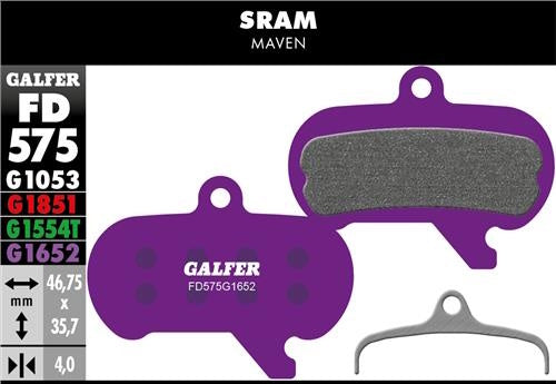 Galfer FD575 Disc Brake Pads - SRAM Maven