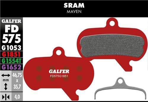 Galfer FD575 Disc Brake Pads - SRAM Maven