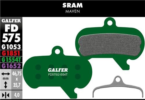 Galfer FD575 Disc Brake Pads - SRAM Maven