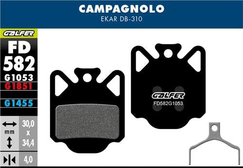 Galfer FD582 Disc Brake Pads - Campagnolo DB-310 / DB-410