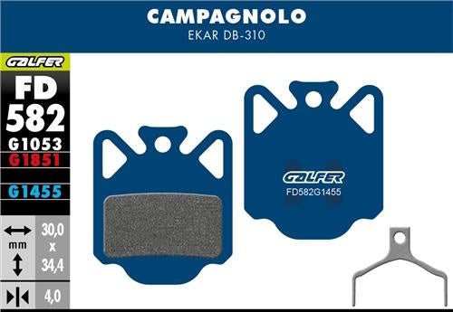Galfer FD582 Disc Brake Pads - Campagnolo DB-310 / DB-410