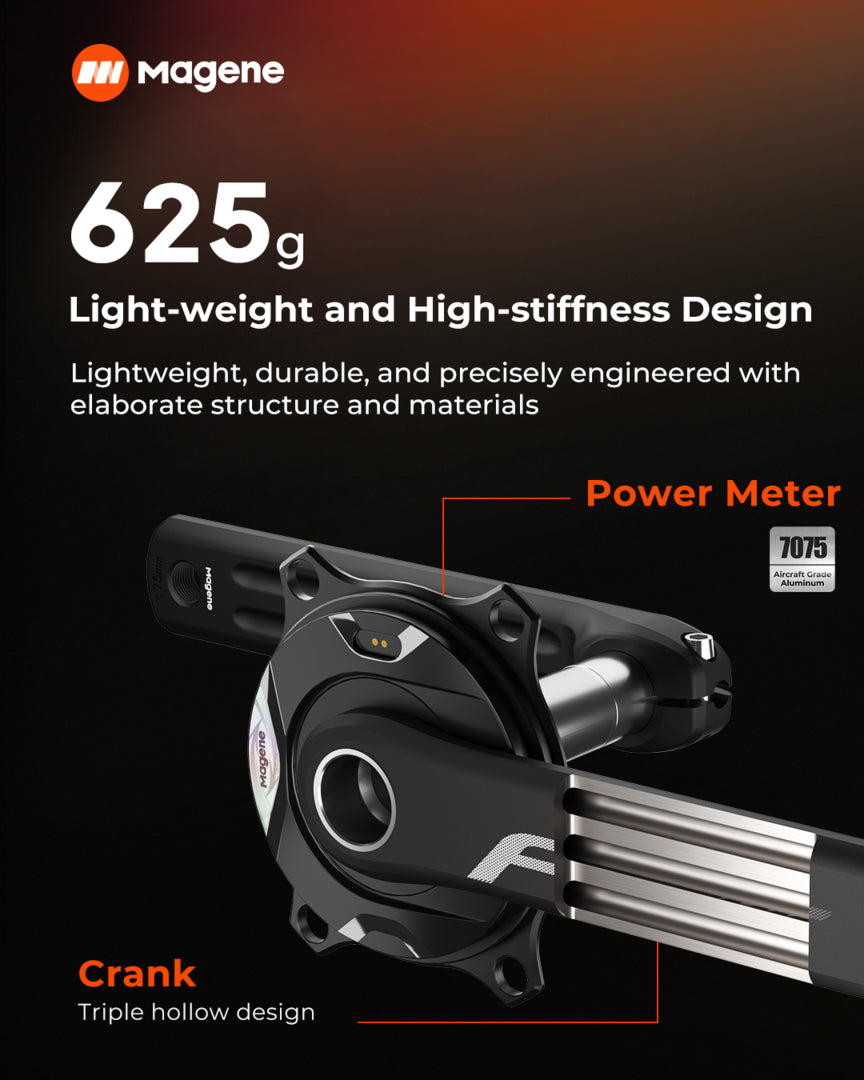 Magene PES P515 Power Meter Crankset (inc. 24mm Spindle)