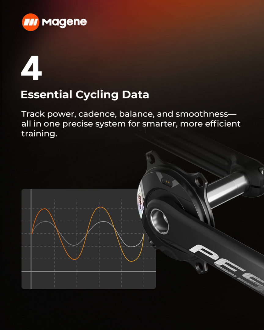 Magene PES P515 Power Meter Crankset (inc. 24mm Spindle)