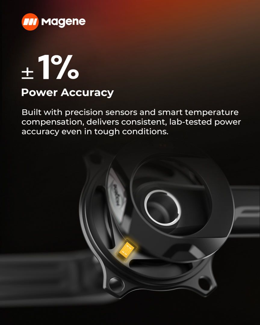 Magene PES P515 Power Meter Crankset (inc. 24mm Spindle)