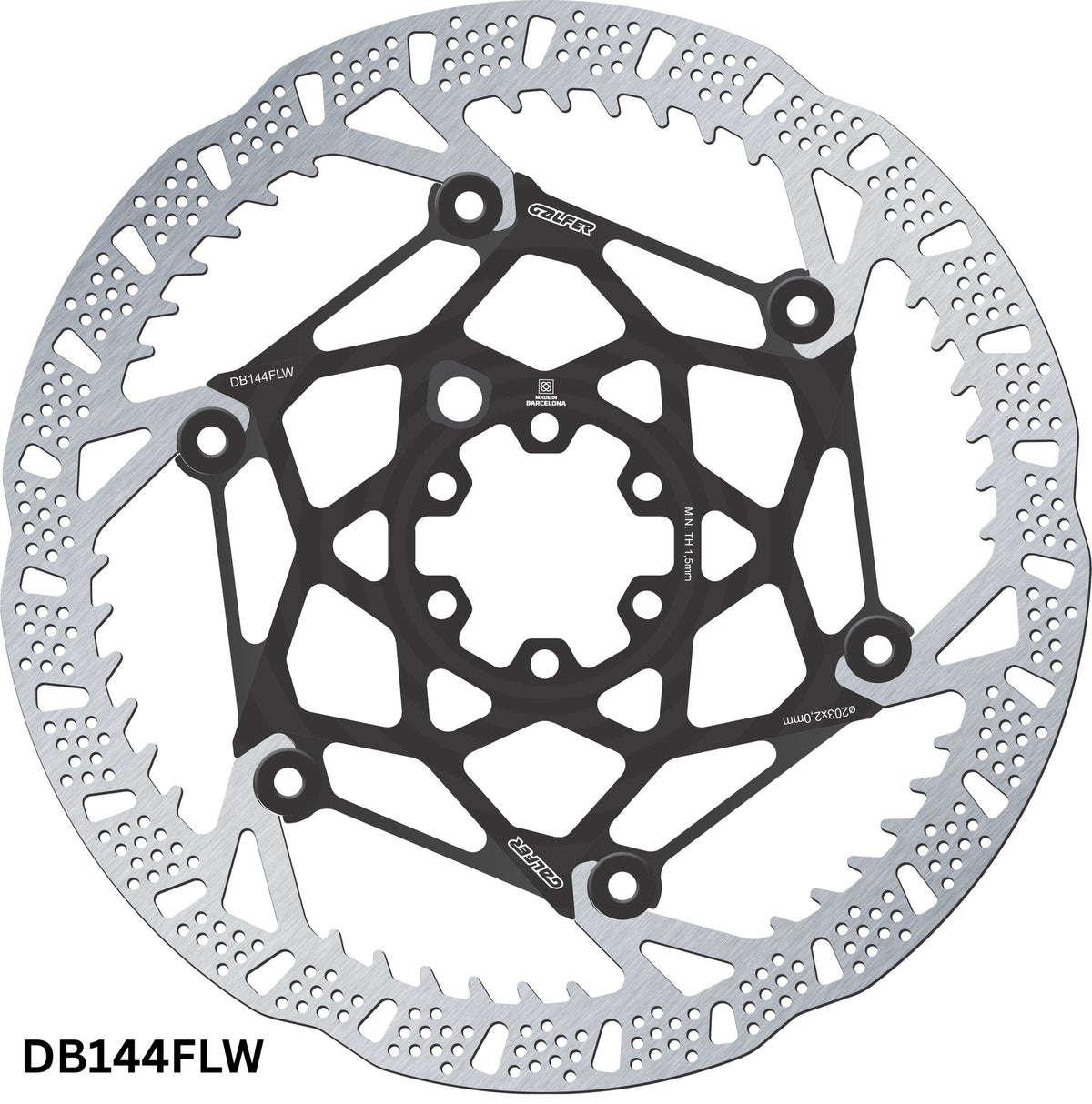 Galfer Disc Shark EVO 6-Bolt Rotor 2.0mm