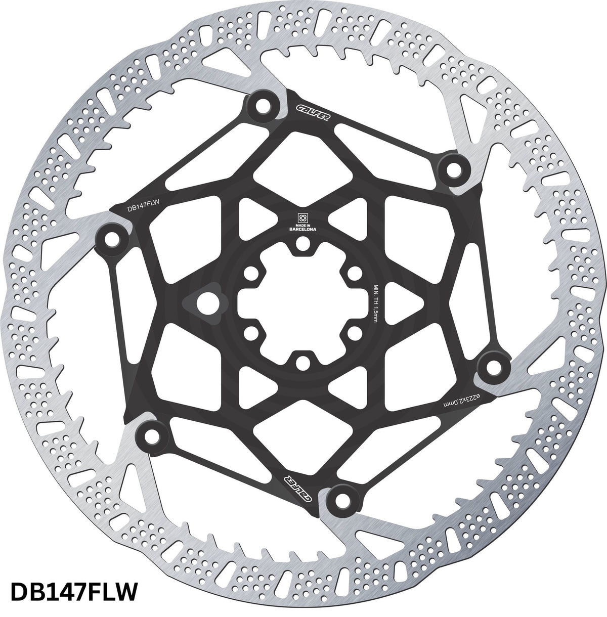 Galfer Disc Shark EVO 6-Bolt Rotor 2.0mm