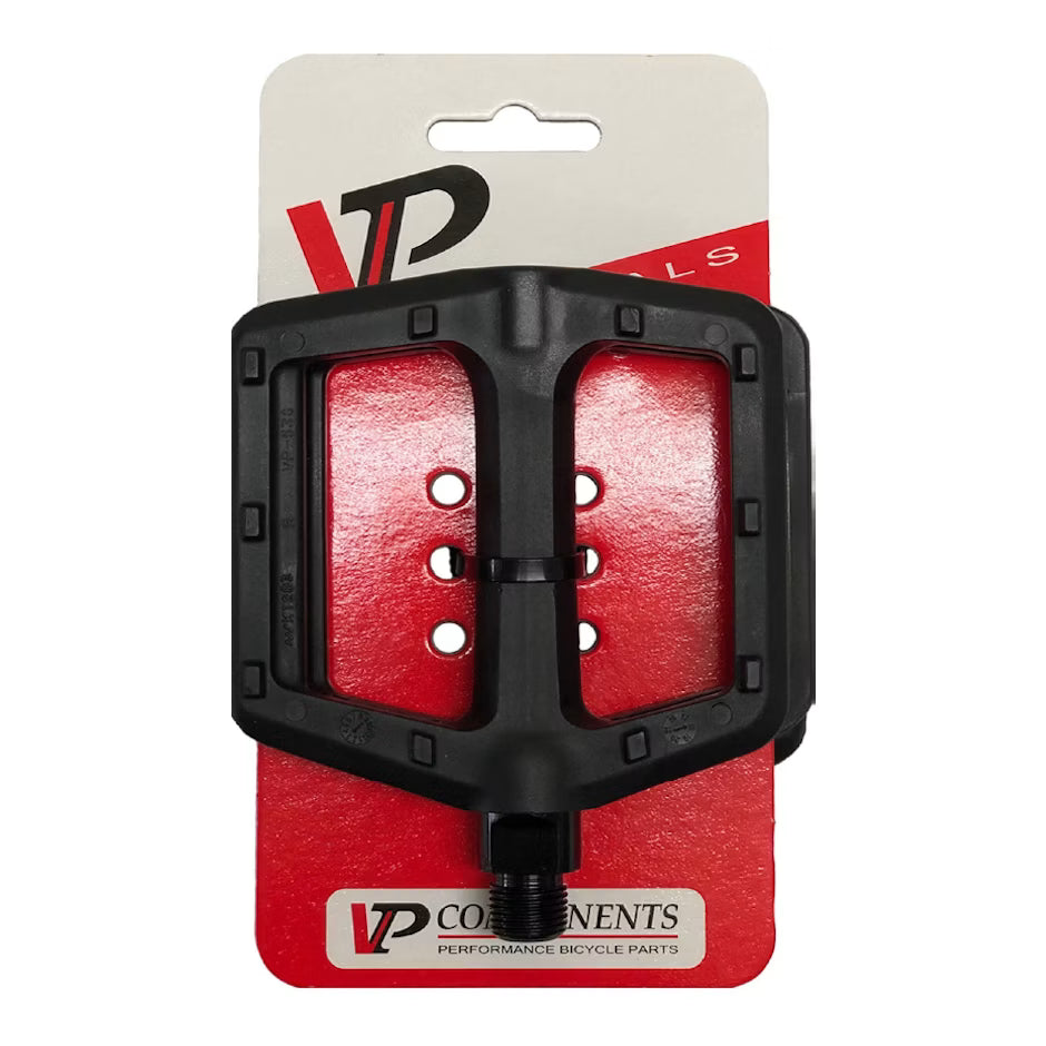 VP Components Black Replacement Bike Pedal Set - 9/16 Inch