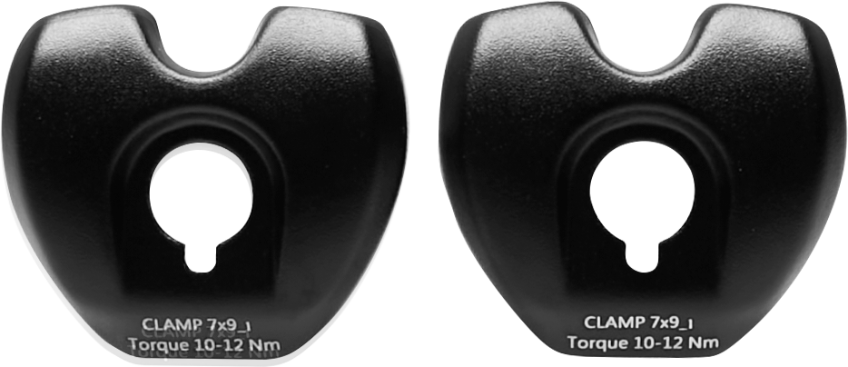 Black Inc Seatpost Outer Rail Clamp Set
