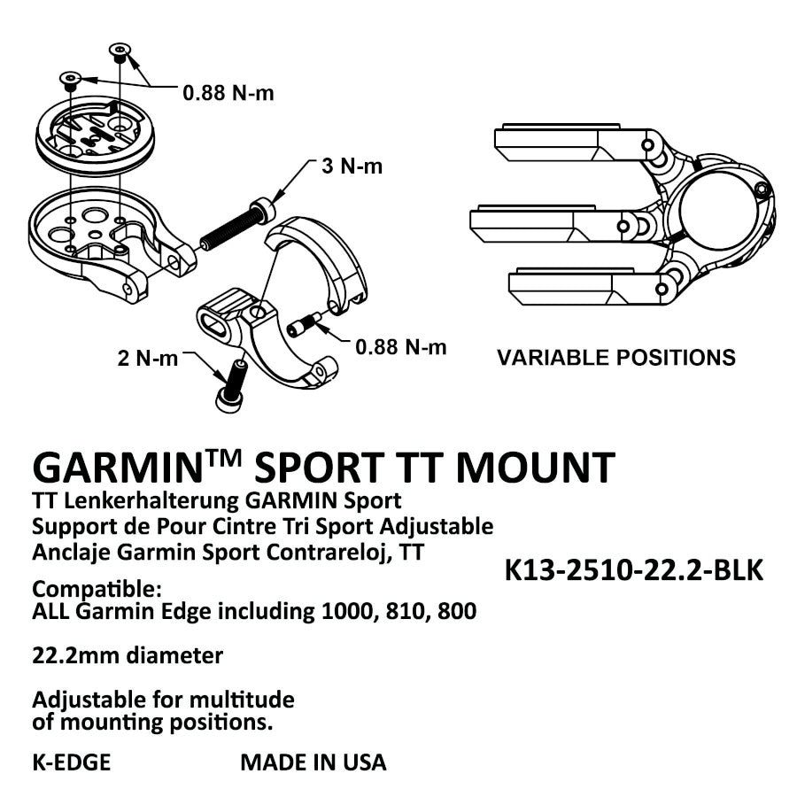 K-Edge TT Mount for Garmin