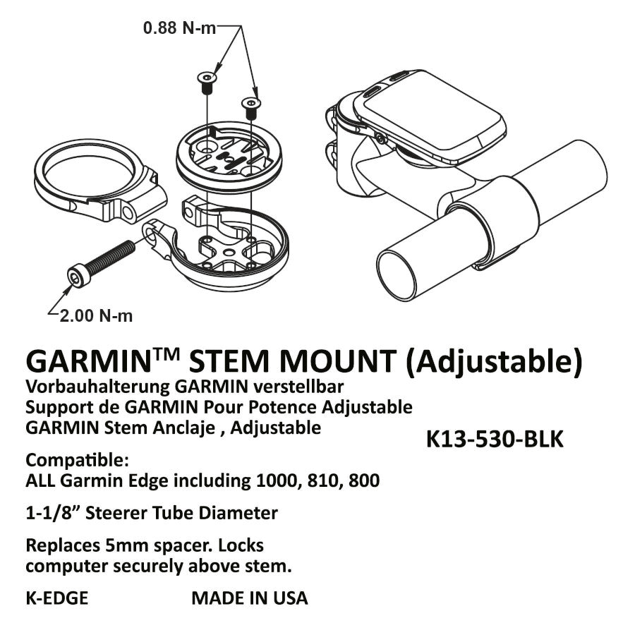 K-Edge STEM Mount - Adjustable