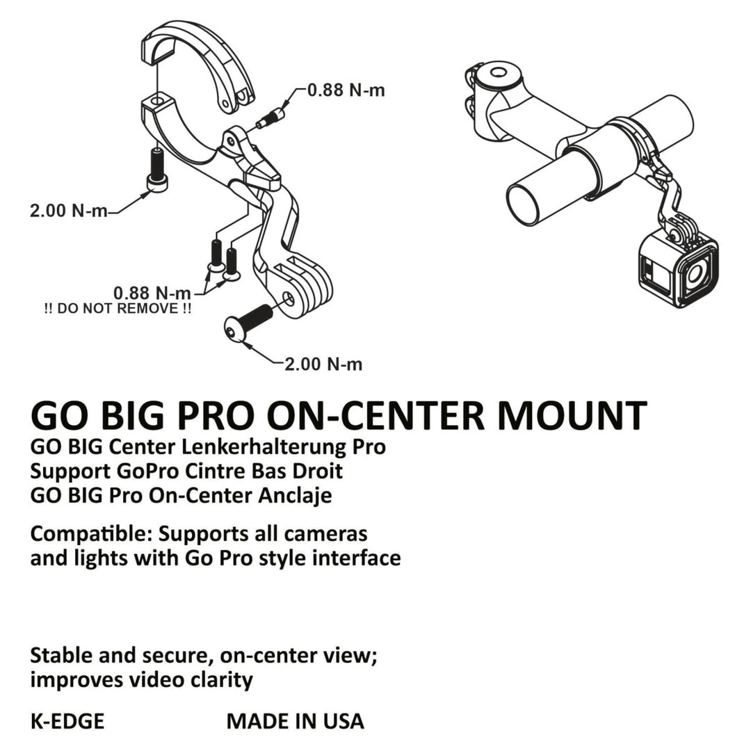 K-Edge GO BIG Pro On-Centre Mount 31.8mm