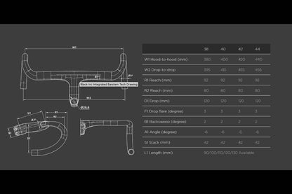 Black Inc Integrated Bar Stem Handlebars