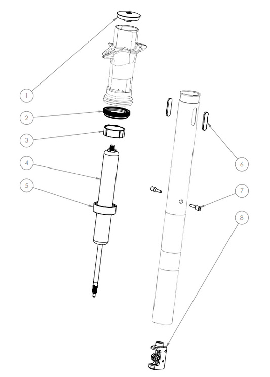 ENVE G Series Dropper Post Service Rebuild Kit
