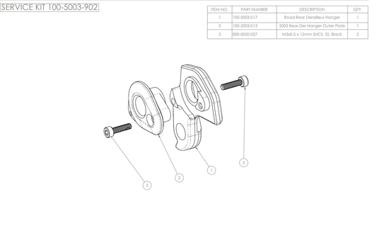ENVE Road Derailleur Hanger Kit - Melee
